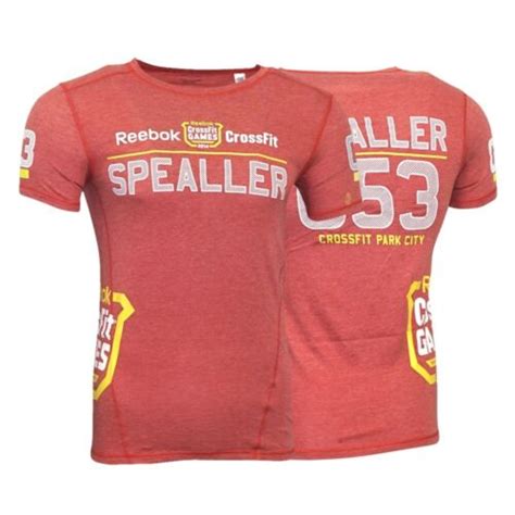 Chris Spealler Reebok 2014 CrossFit Games Red Athlete Replica Jersey T