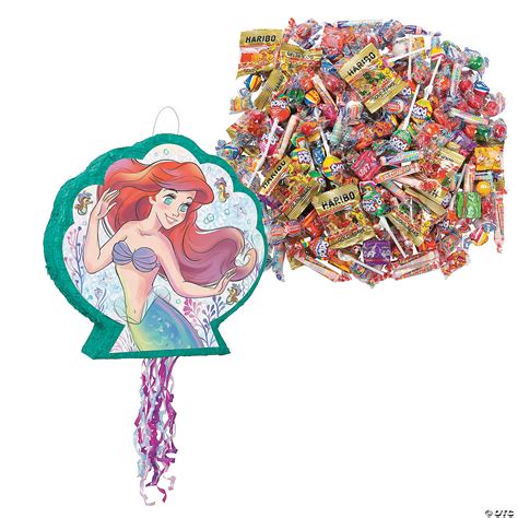 Disneys The Little Mermaid Pull String Piñata Kit 207 Pc