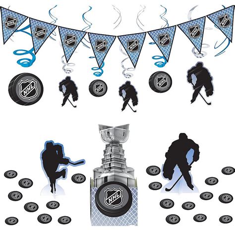 Nhl Hockey Decorating Kit Image 1 Hockey Birthday Parties Hockey Birthday Hockey Party