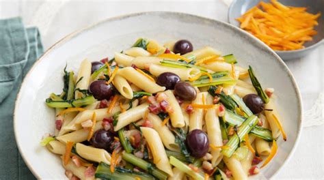 Penne Con Cicoria Pancetta Olive Senatore Cappelli