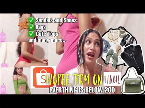 SHOPEE TRY ON HAUL NAKED ANNE YouTube