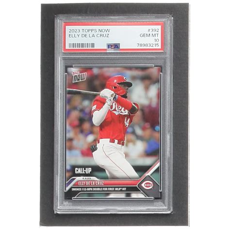 Elly De La Cruz 2023 Topps Now 392 RC PSA 10 Pristine Auction