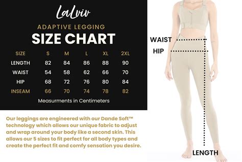 Size Chart Adaptive Legging Lalviv