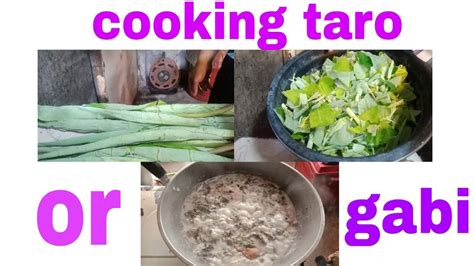 buhay vendorcooking leaves taro  gulay na gabi youtube