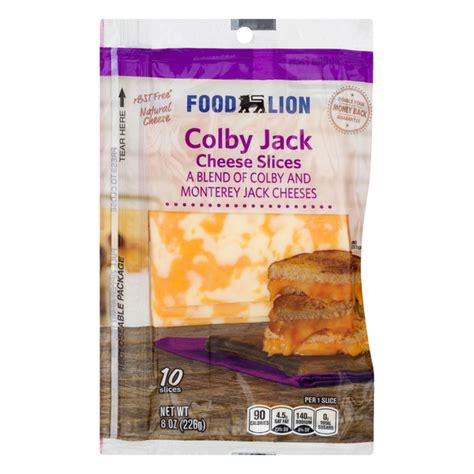 Packaged Colby Jack Cheese Sliced Order Online Save Food Lion