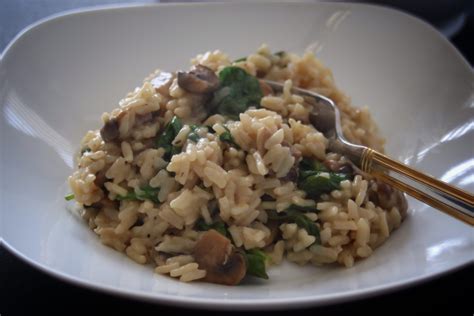 How To Make Delicious Mushroom Spinach Risotto In The Instant Pot Pots Planes Receta Arroz