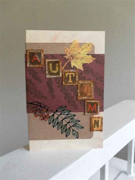 Autumn Homemade Card Greeting Cards Handmade Homemade Cards