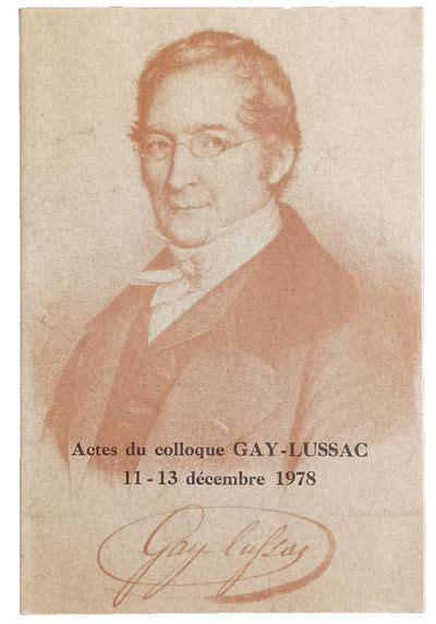 Gay Lussac La Carriere Et L Oeuvre D Un Chimiste Fran Ais Durant La Premiere Moitie Du Xixe