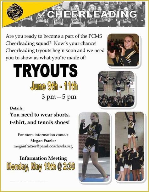 Cheerleading Tryouts Flyer