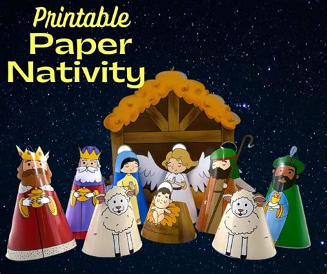 Free Printable Paper Nativity For Kids Pdf