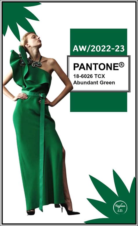 Pantone Aw London Fw Color Palette Abundant Green Reyhan S D