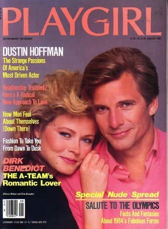 Playgirl Magazine Issue Dated August 1984 Dustin Hoffman Article