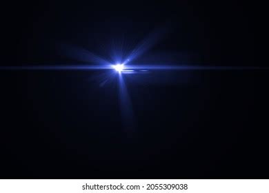 Lens Flare Effect On Black Blackground Stock Illustration