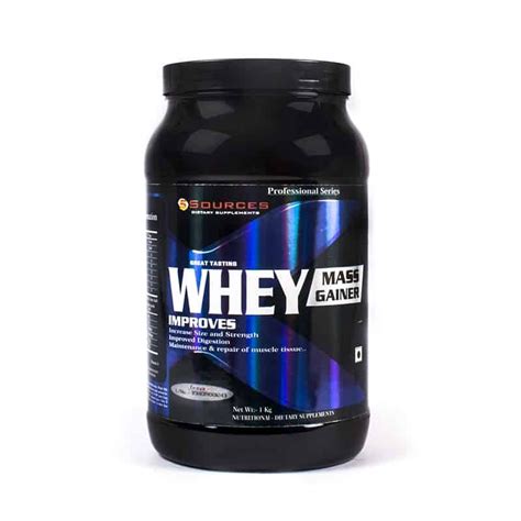 Whey Mass Gainer 1kg Ssources