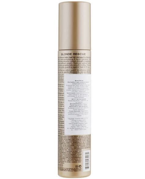 L Anza Lanza Cream For The Reconstruction Of Bleached Hair Healing Blonde Rescue Ml Buy From