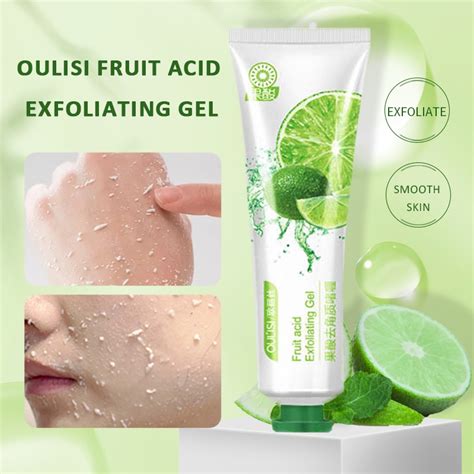 Jual COD OULISI Fruit Acid Exfoliating Gel 30 Gr Facial Glowing