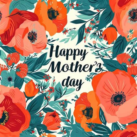 Premium Photo Happy Mothers Day Card With Happy Mothers Day Sign Happy Mothers Day Pattern