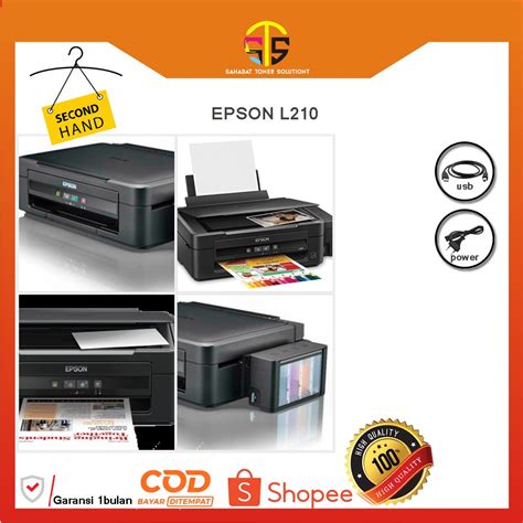 Jual Printer Epson L210 Second Shopee Indonesia