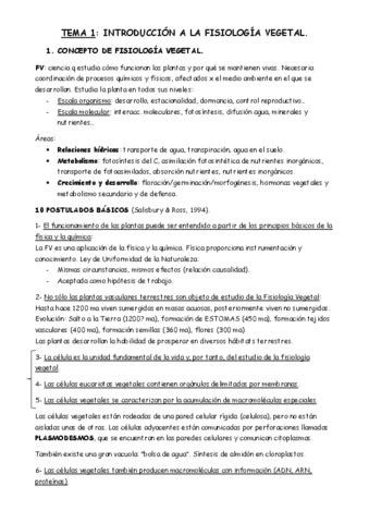 Tema 1 Fisio Vegetal Pdf