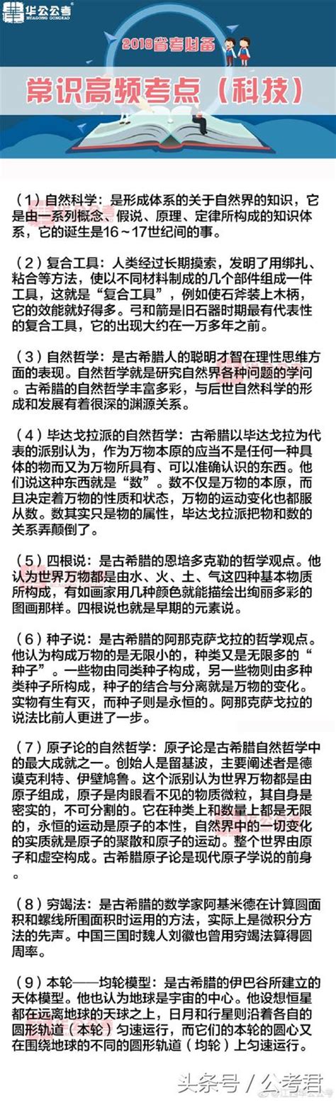 2018省考行測｜常識高頻考點（科技），收藏備考！ 每日頭條