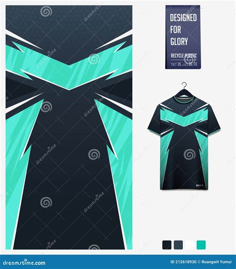 Soccer Jersey Pattern For Sublimation Printing Fabric Textile Design