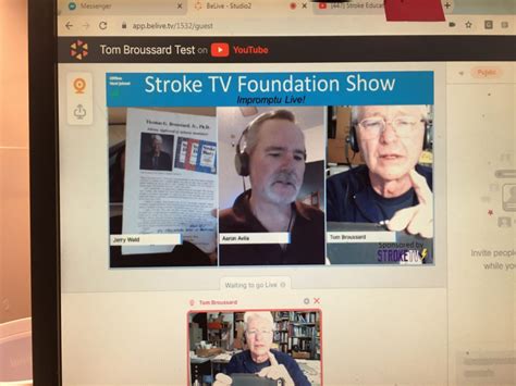 The Stroke Tv Talk Show Interview With Tom Broussard Stroke Educator