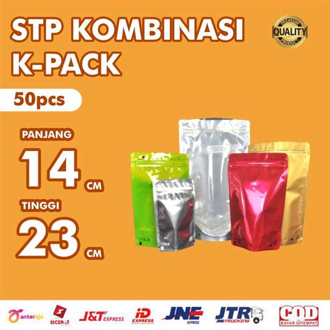 Jual 50 Pcs Standing Pouch Kombinasi 14x23 Transmetz Warna 500gr