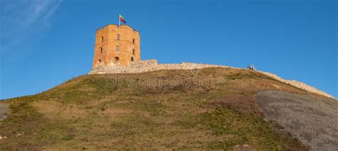 Gediminas Tower and Hill, Vilnius, Lithuania Stock Image - Image of grass, days: 172924731