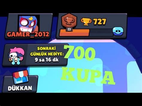 700 Kupa Oldum Brawl Stars YouTube