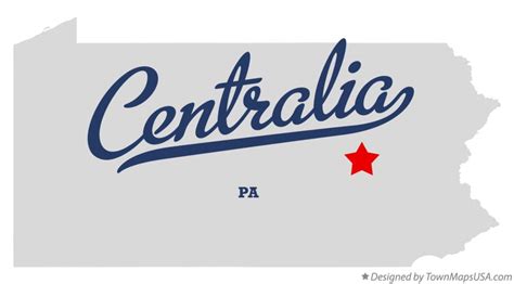 Map of Centralia, PA, Pennsylvania