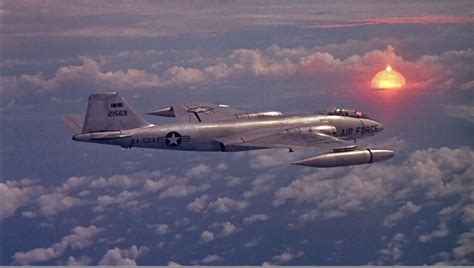 B 57B Observing A Nuclear Test During Operation Redwing Bikini Atoll