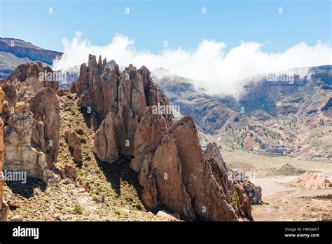 Petrified Lava Flows Of Teide Volcano Roques De Garcia Teide National