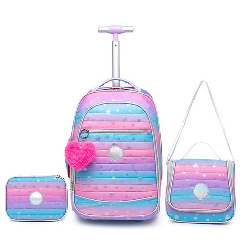 Kit Mochila Rodinhas Infantil Lancheira Estojo Viagem Yupe Shopee Brasil