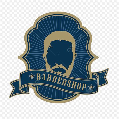 Dark Blue Clipart Hd PNG Dark Blue Handsome Barbershop Logo Navy Blue