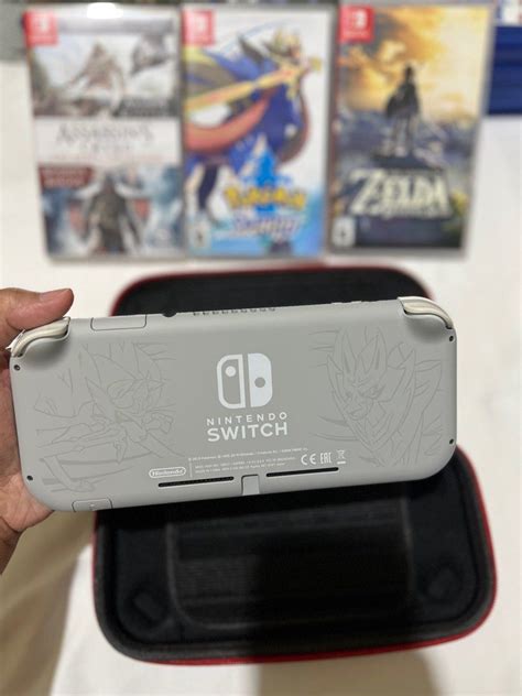 Nintendo Switch Lite (Pokemon Edition) with 3 games on Carousell