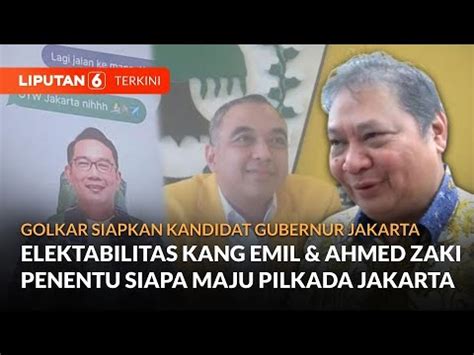 Airlangga Benarkan Golkar Rekomendasikan Ridwan Kamil Ahmed Zaki Maju