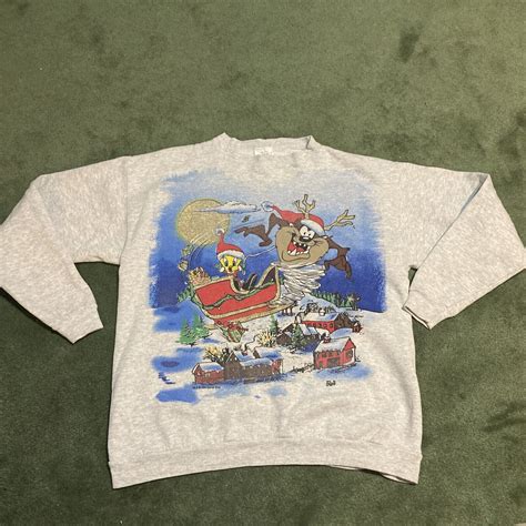 Vintage Looney Tunes Taz Tweety Bird Sweatshirt Crewn Gem