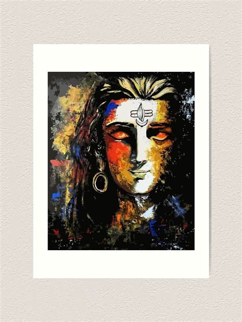 Lord Shiva Mahadev Painting Art Print For Sale By Banothsonu Redbubble