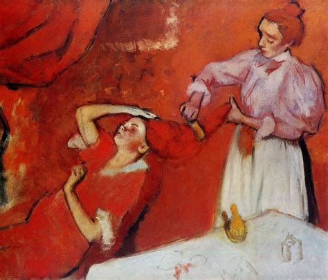 Combing The Hair 1892 1895 Painting Edgar Degas Oil Paintings