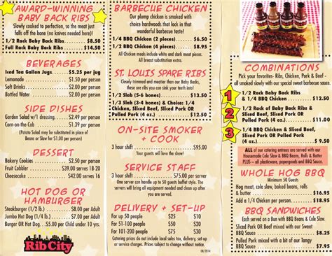 Rib City Catering Menu | Des Peres, MO