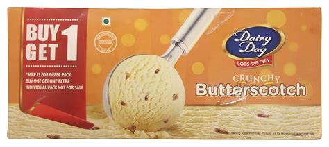 Dairy Day Ice Cream Crunchy Butterscotch Ml Buy Get