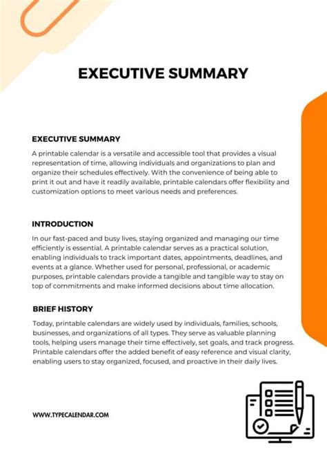 Free Printable Executive Summary Templates Excel Pdf Word Nbkomputer