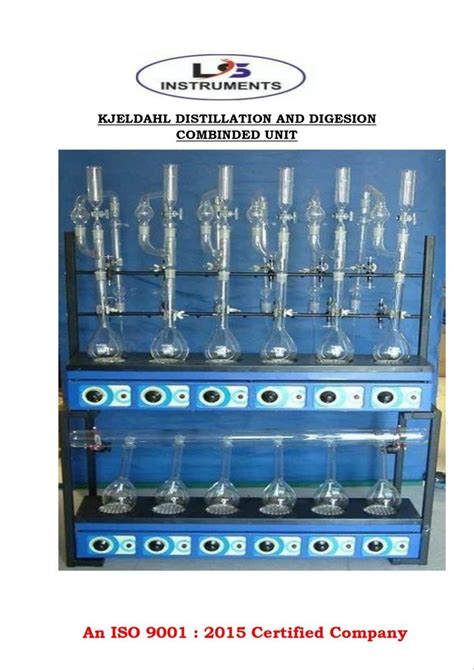 LS INSTRUMENTS KJELDAHL DISTILLATION AND DIGESTION COMBINDED UNIT 6