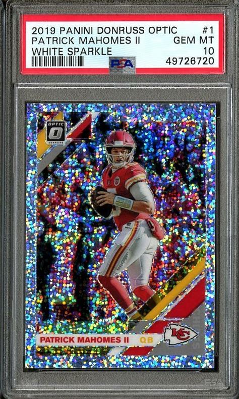 Patrick Mahomes Ii Optic White Sparkle Ssp Psa Price