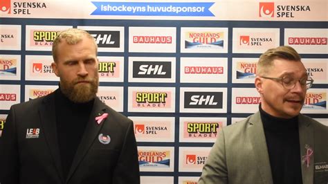 Presskonferens Efter Ik Oskarshamn Leksands If Youtube