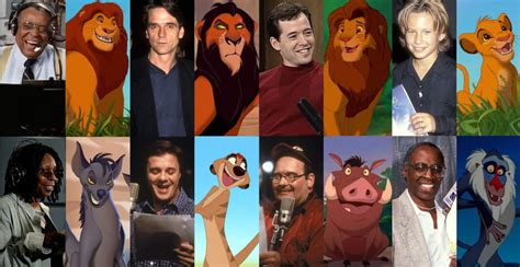 Side-By-Side Comparison Of Lion King Voice Actors Performing Their ...