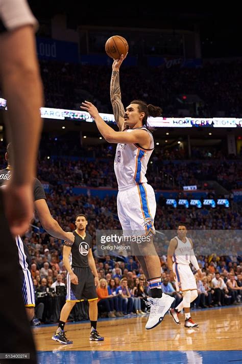 Basketball Oklahoma City Thunder Steven Adams In Action Shot Vs At