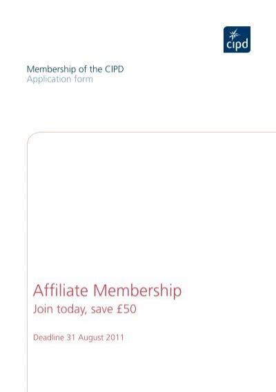 Affiliate Membership - CIPD