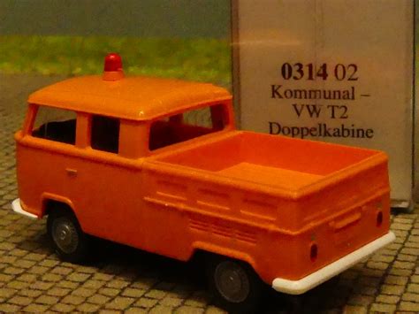 Modellspielwaren Reinhardt 1 87 Wiking VW T2 Kommunal Doppelkabine