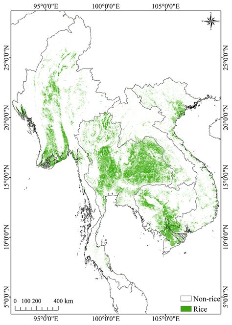 ESSD Twenty Meter Annual Paddy Rice Area Map For Mainland Southeast